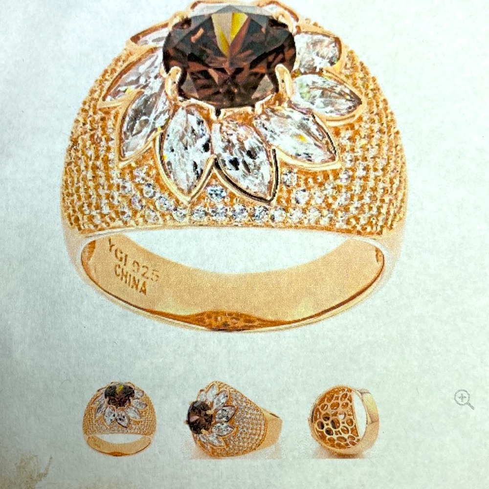 Bella Luce Mocha & White Diamond Simulants Ring